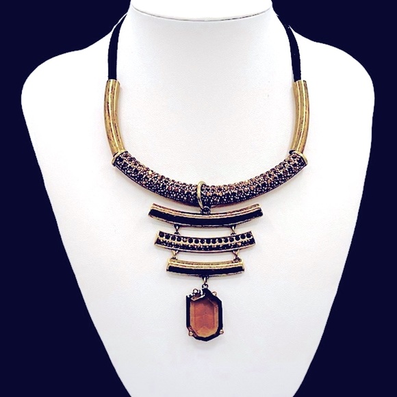 Heidi Klum Necklace Wildlife Pave Bar QVC - Picture 2 of 8